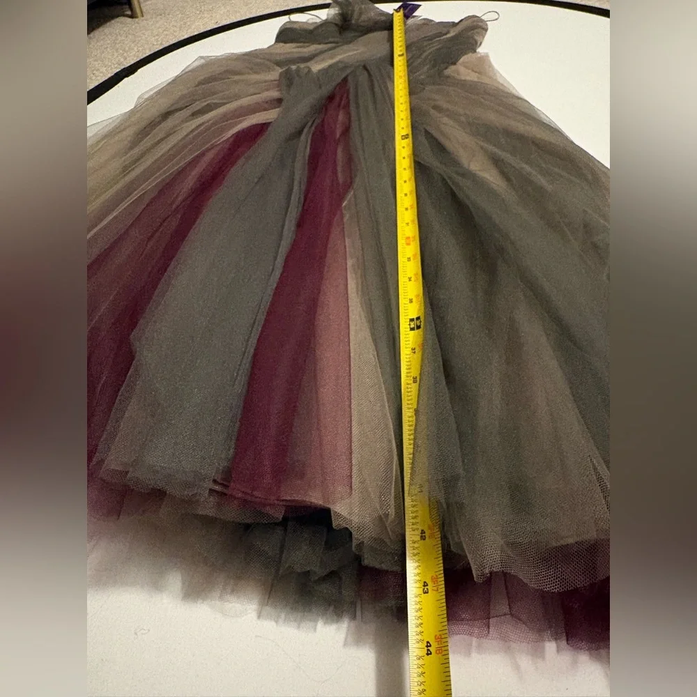 Ralph Lauren Collection Purple Label Tulle Strapless Evening Dress Formal Midi 6 - Picture 8 of 16